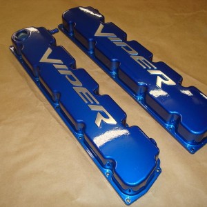 Mopar Powdercoated Valve Covers 04-06 8.3L Viper Motor